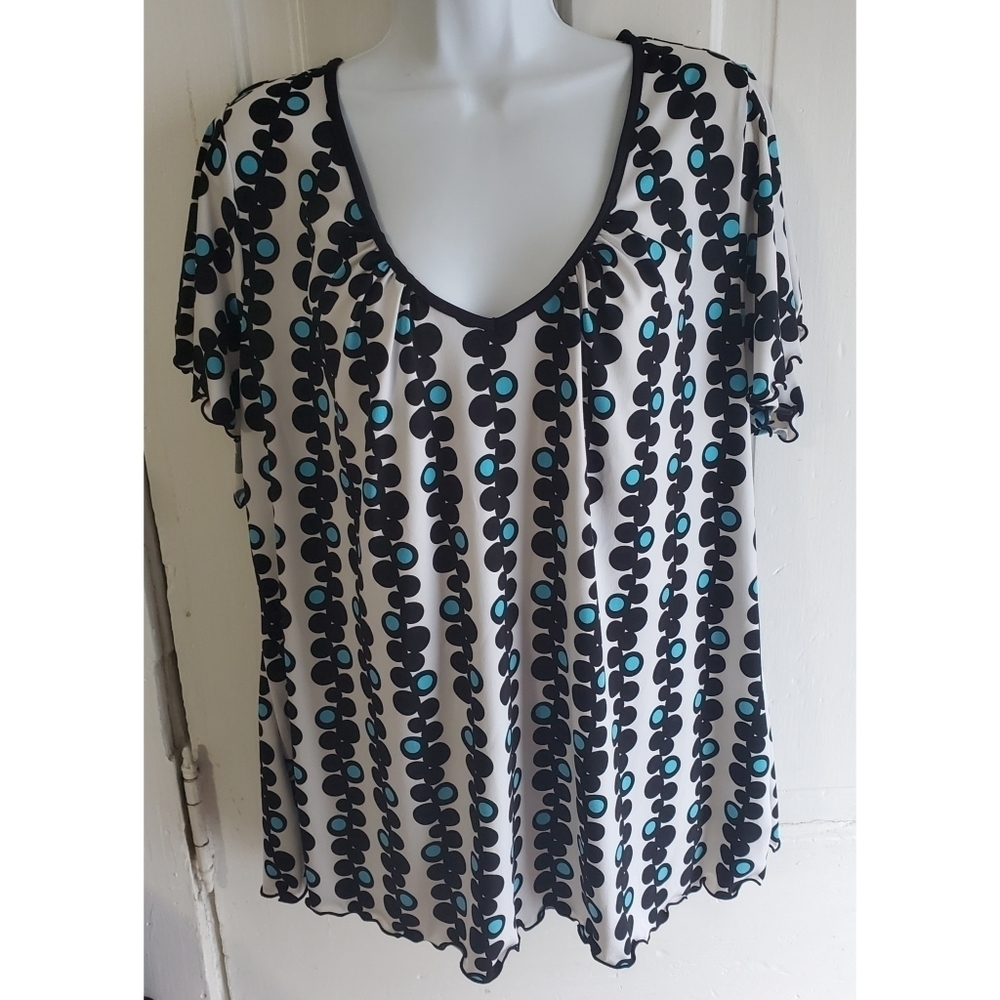 Cato Circle Print Top